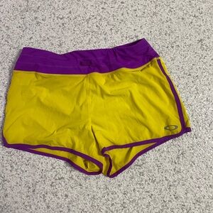 Oakley Bold Yellow and Purple Shorts